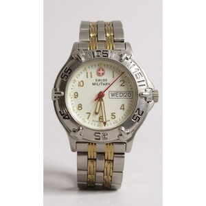 Women's Wenger Swiss Military 091-0682 Two Tone Stainless Steel Day/Date Watch‎